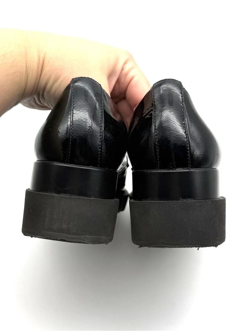 Naturalizer September Wedge Loafer Black Patent Leather 7.5